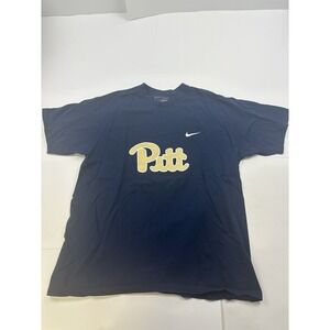 Pitt Panthers Script Logo‎ Nike TShirt Short Sleeve Y2K